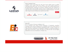 Tablet Screenshot of landmarkbic.com